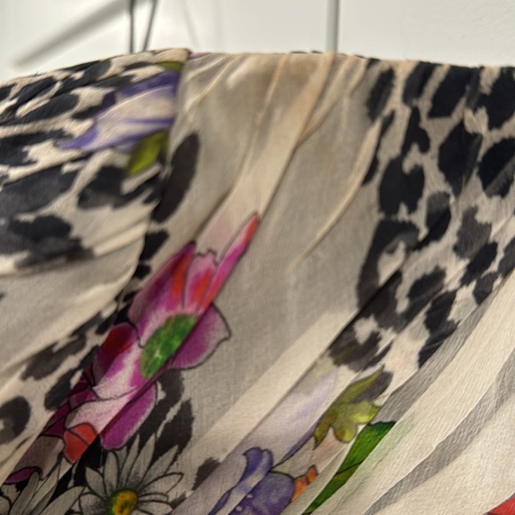 Silk IXE floral and leopard dress - Picture 5 of 6